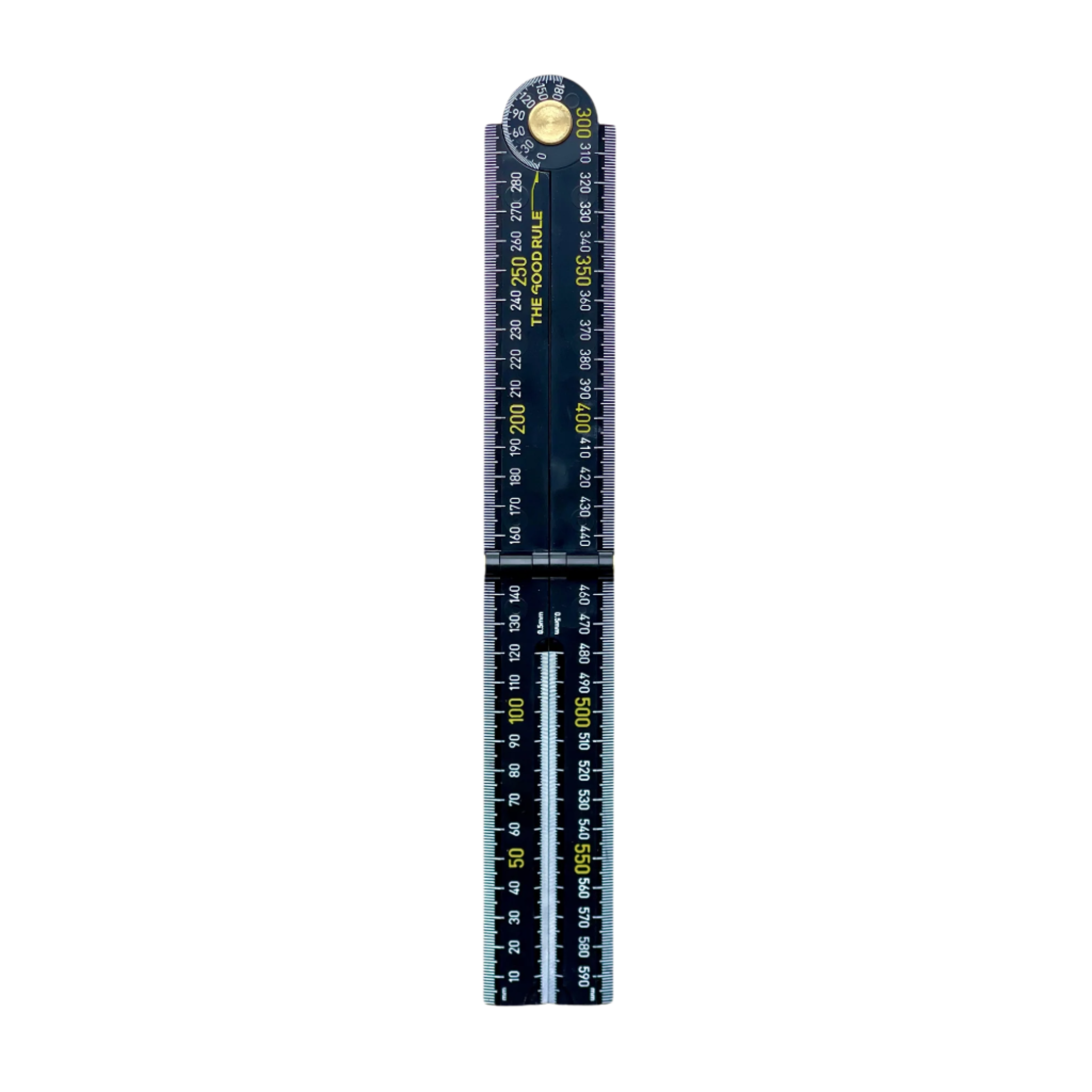 Metric Black Builders Ruler – THE GOOD TOOL COMPANY