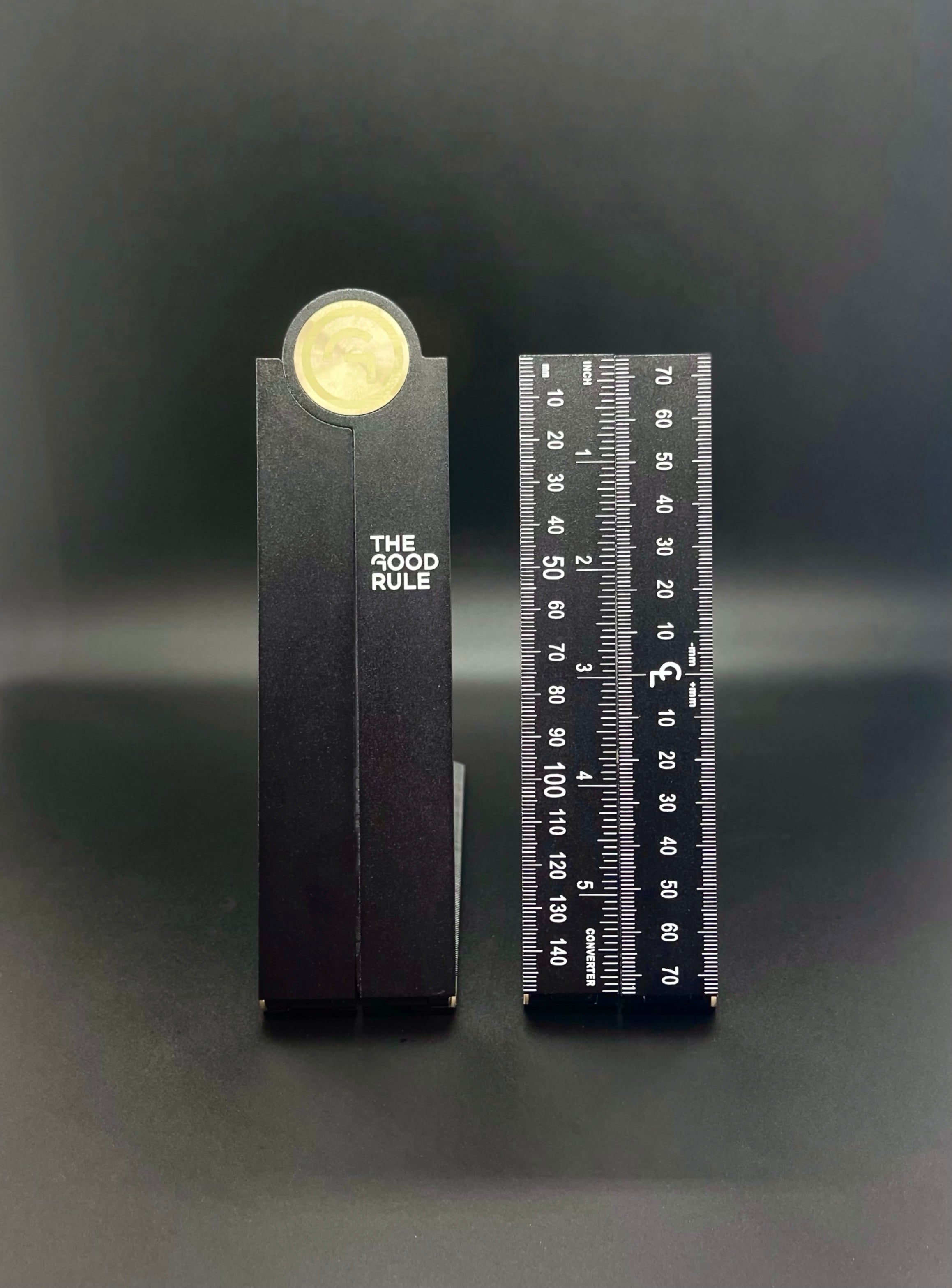 Metric Black Builders Ruler – THE GOOD TOOL COMPANY