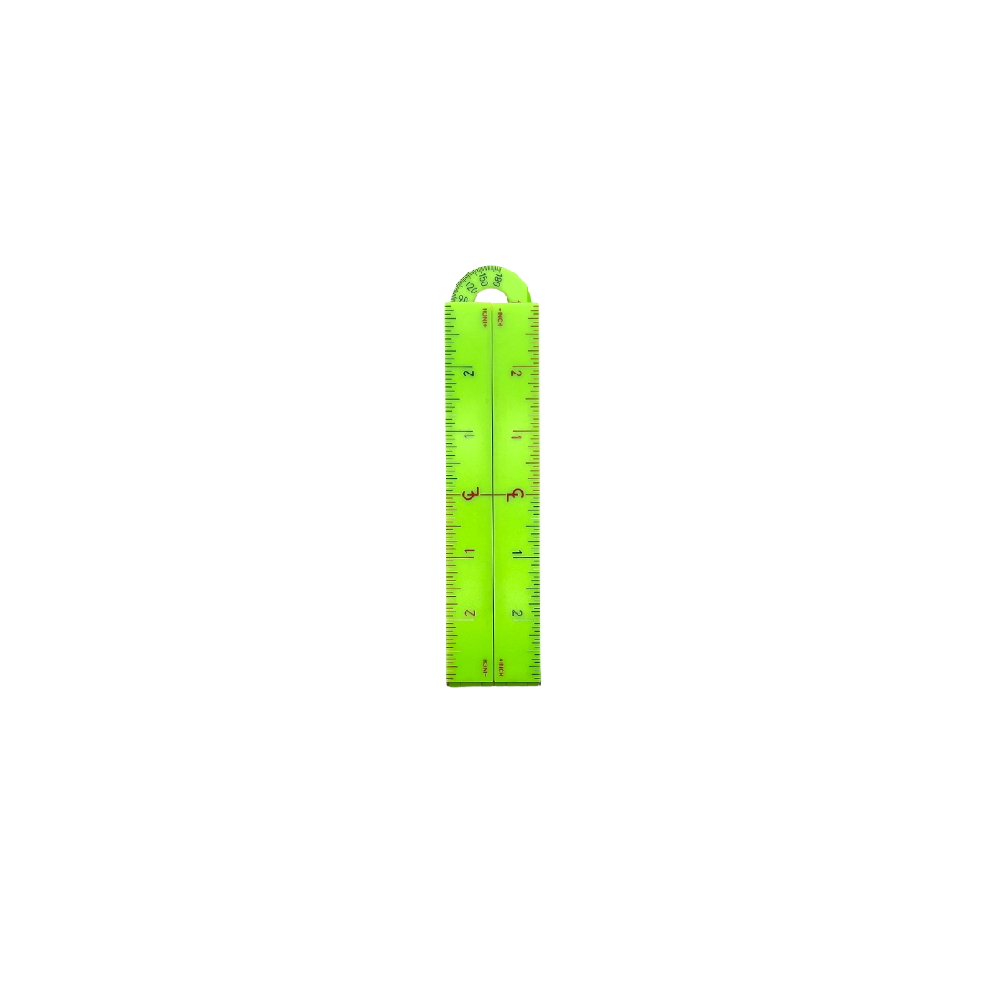 Green Basic Ruler Imperial Green Builders Ruler – THE GOOD TOOL COMPANY