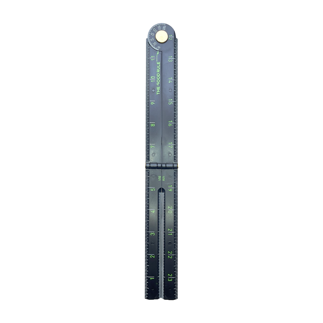 Unique Black Ruler Imperial Black Builders Ruler – THE GOOD TOOL COMPANY