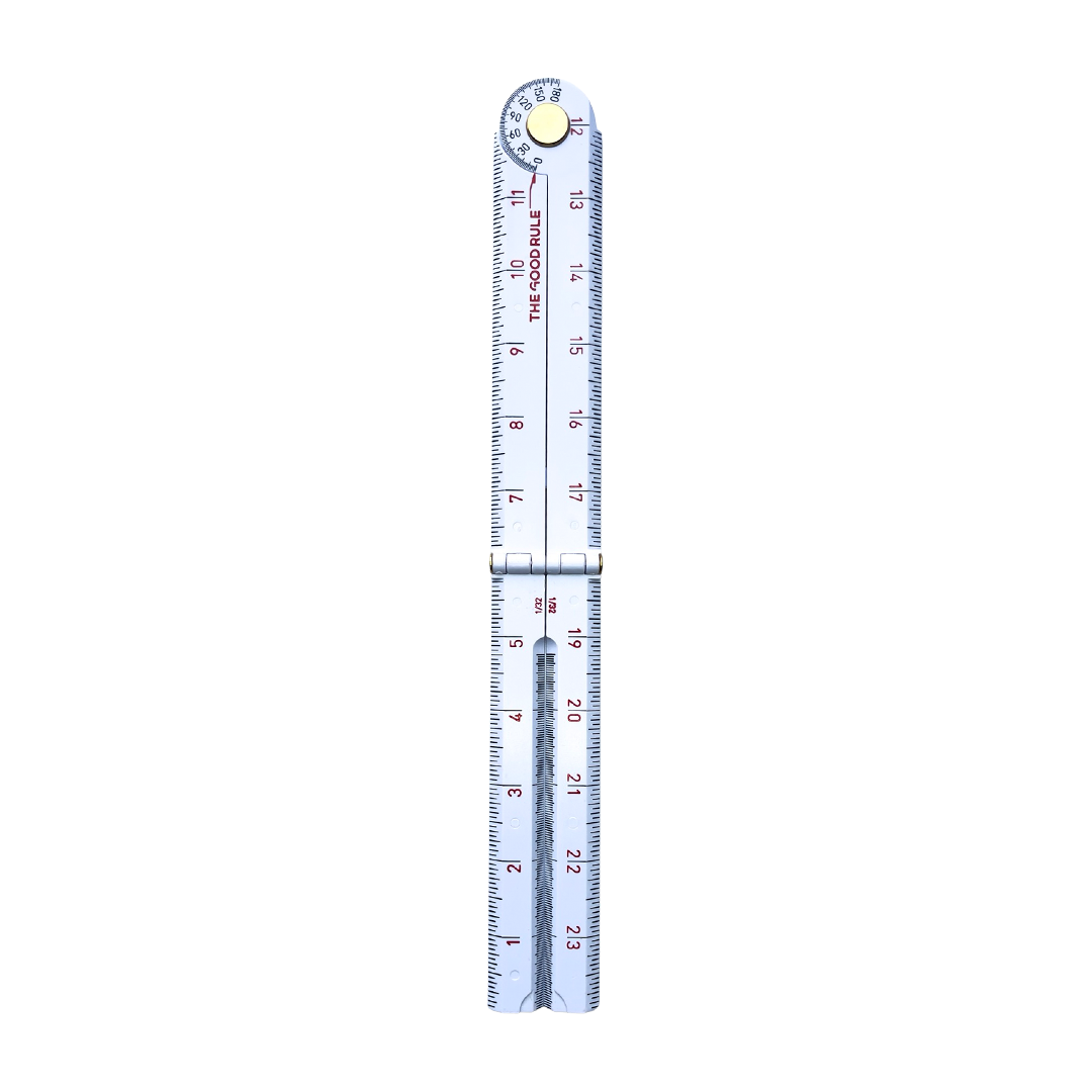 Ib Ruler Imperial White Builders Ruler – THE GOOD TOOL COMPANY